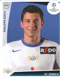 Philippe Koch FC Zurich samolepka UEFA Champions League 2009/10 #194